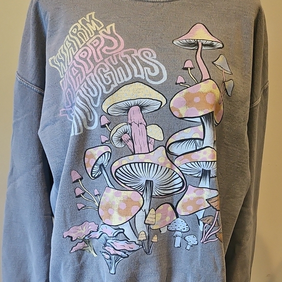 Gray Graphic Women's Sweatshirt - Picture 2 of 6